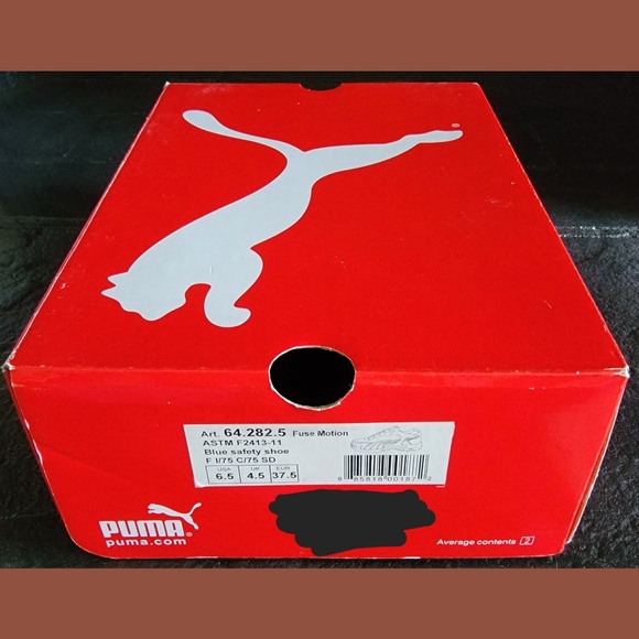 Puma Women's Size 6.5 M Fuse Motion SD Low Black Blue Steel Toe Safety Shoes - Picture 7 of 7